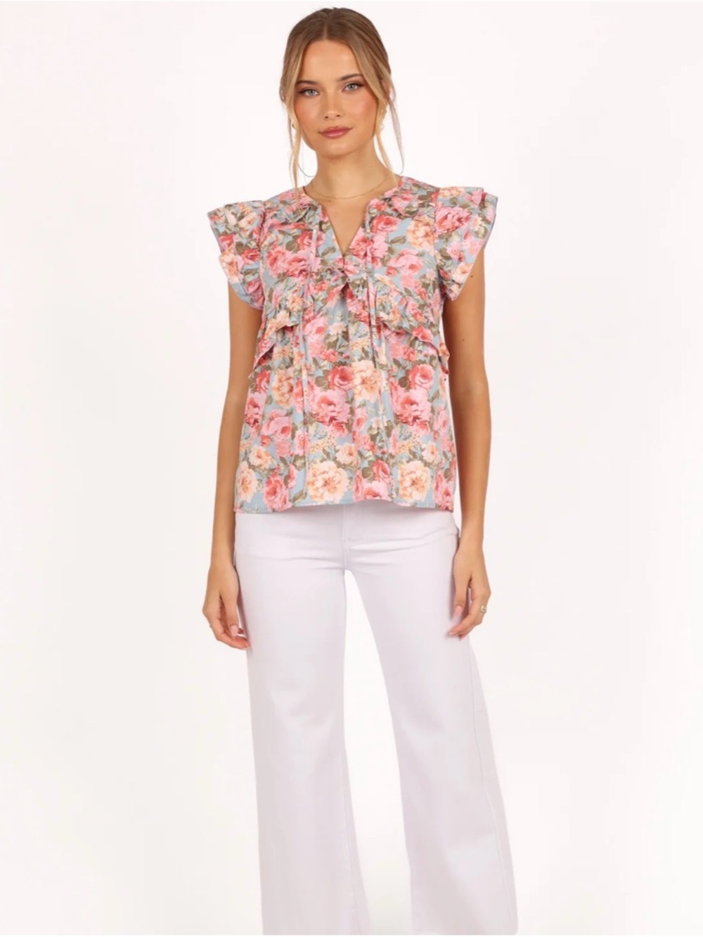 Floral Ruffle Shirt - Picture 5 of 7